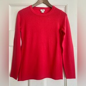 J. Crew Pink 100% Cashmere Crew Neck Sweater - size XS